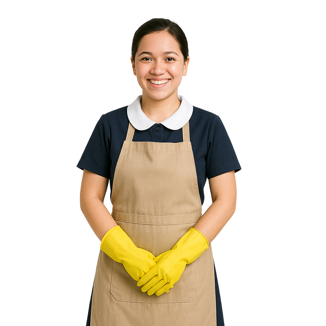 Domestic helper profile illustration.